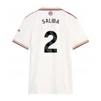 Arsenal William Saliba #2 Kolmaspaita Naiset 2025-26 Lyhythihainen